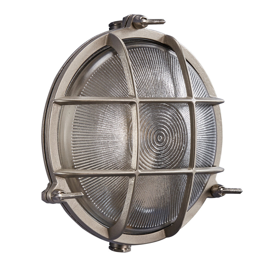 Applique extérieure Polperro nickel, verre, IP64