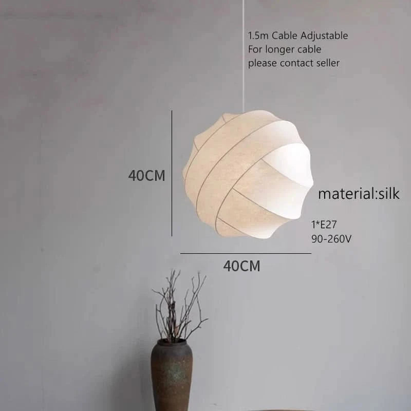 Schéma coté 40 cm, douille E27 unique, câble réglable de 1,5 m