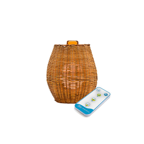 Kabellose Wandleuchte Saona 25 Wall aus Naturfasern