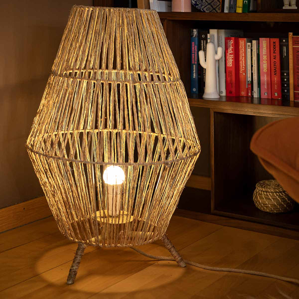 Dekorative Lampe Sisine 70 In and Out aus Naturfasern