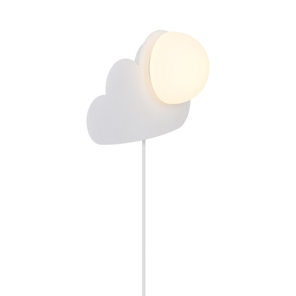 Applique murale Skyku Cloud blanche, verre