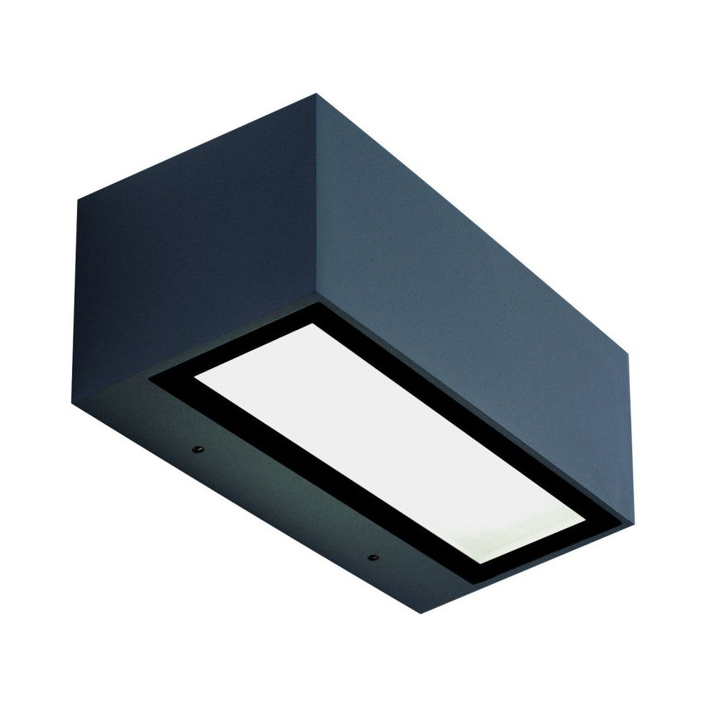 Applique Exterieure ZAMBELIS 2x13,5W IP65 Direct/Indirect DESIGN Gris Fonce E261