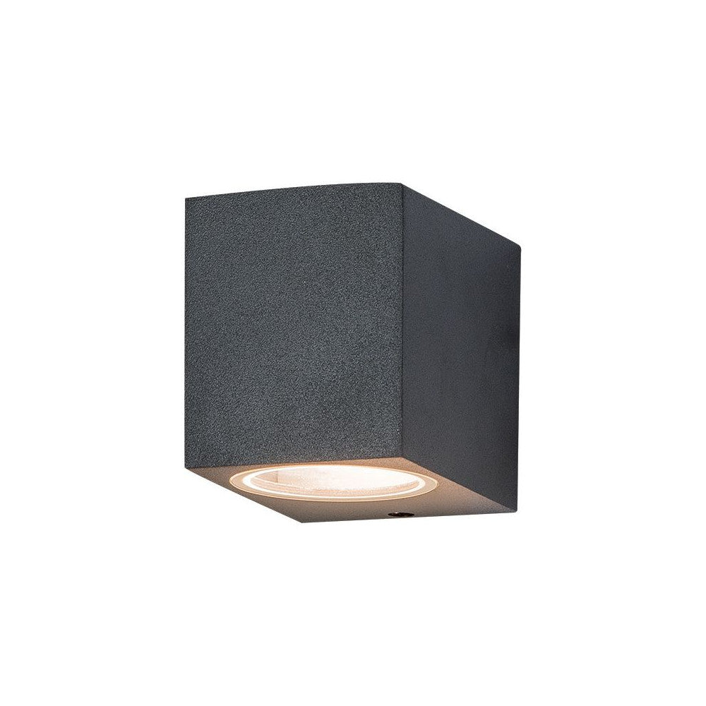 Applique Exterieure ZAMBELIS GU10 IP54 DESIGN Graphite Sans Source E123