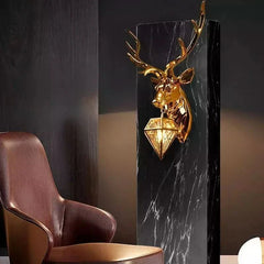 Wandleuchte Hirsch – Premium-Design Waldlicht