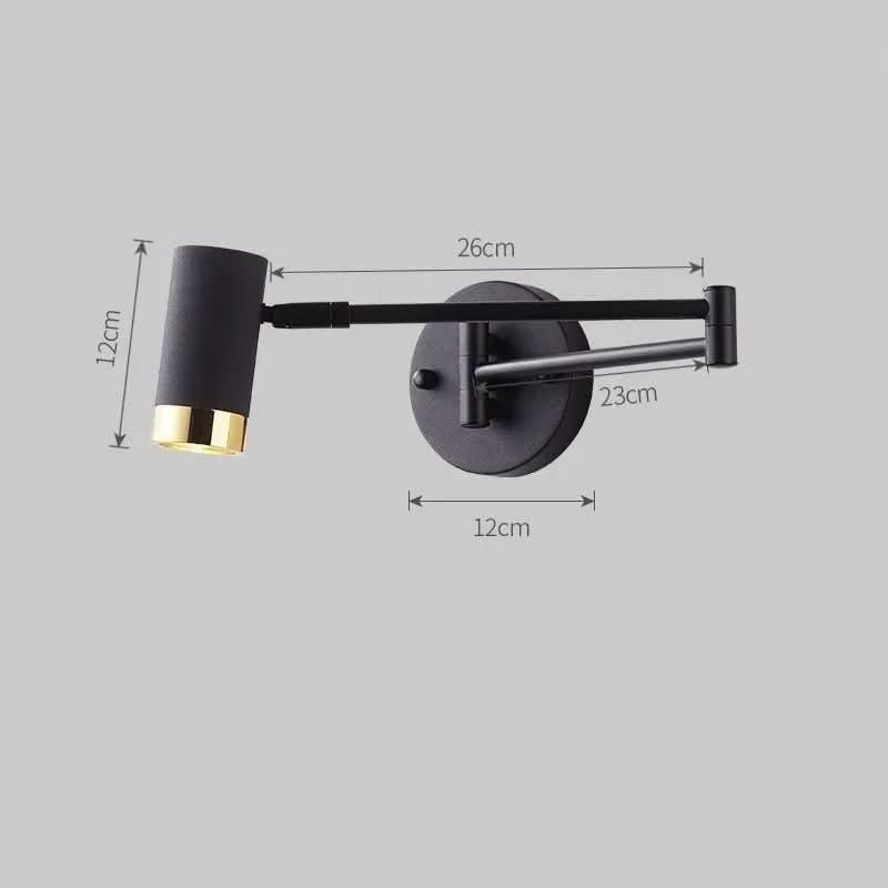 Schéma de dimensions du modèle noir avec cotes 26, 23 et 12 cm