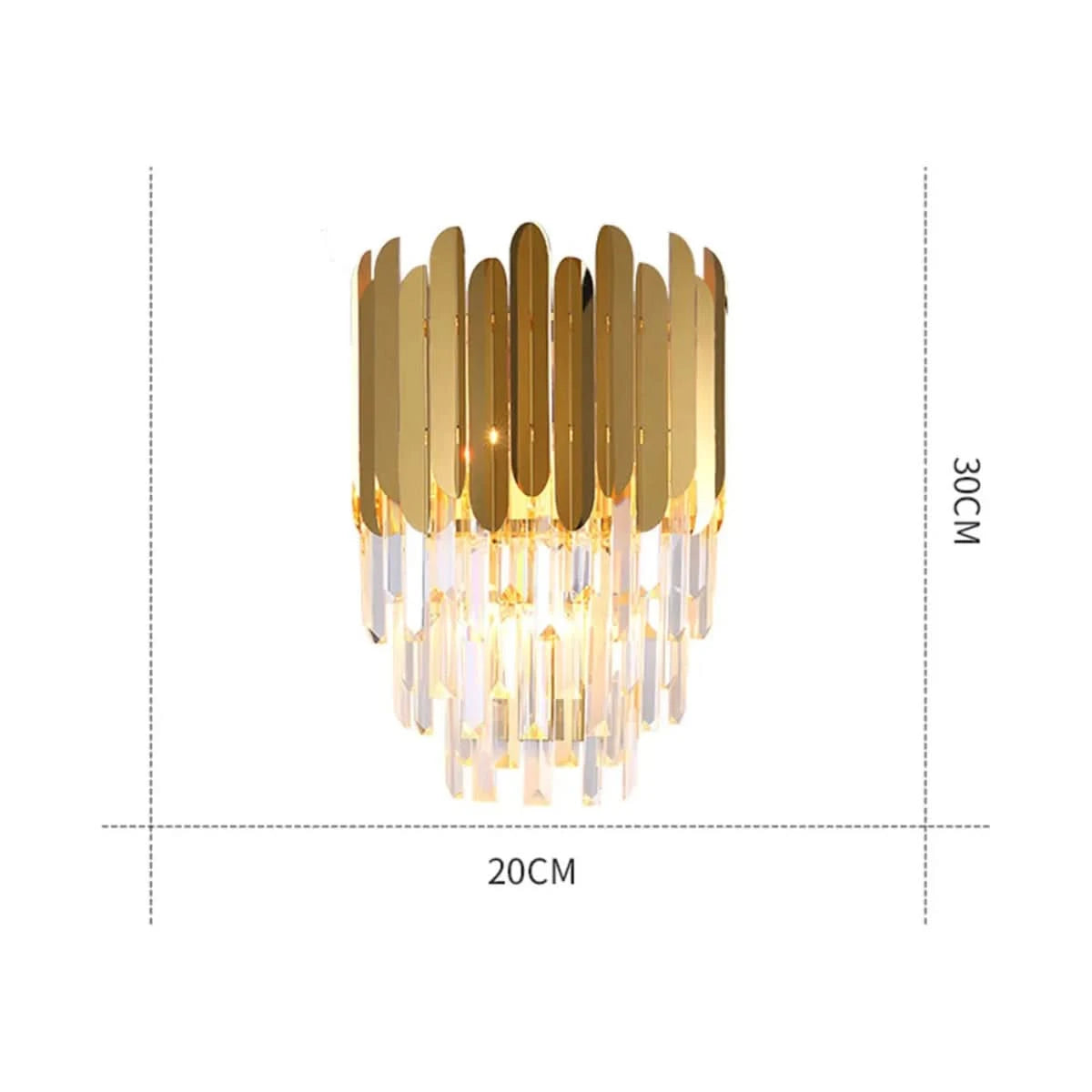 Applique Murale Cristal LED | Xan - Designix Applique Murale Blanc Chaud (2700 - 3500K)