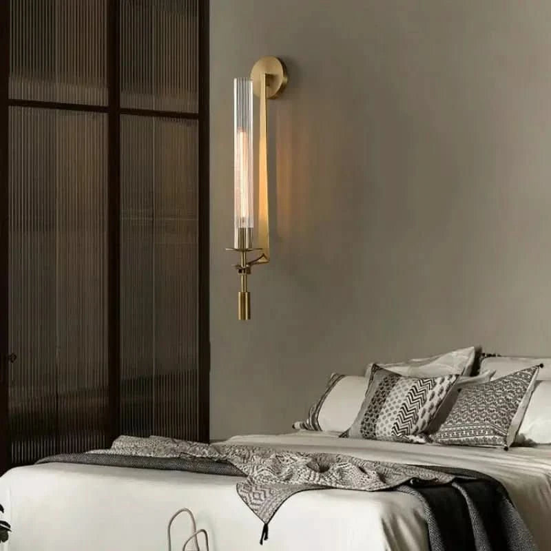 Applique Murale Tube Verre | Halo Lumineux - Designix Applique Murale