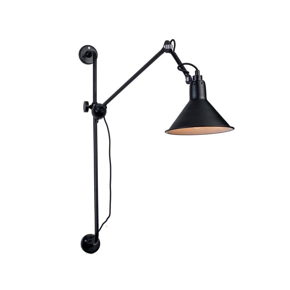 Applique Orientable ZAMBELIS E27 DESIGN Noir Mat Sans Source 19218