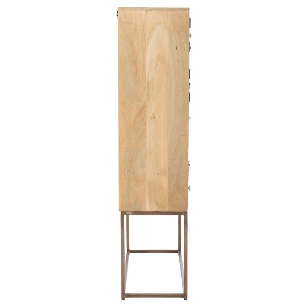 Armoire Beige 10 Tiroirs Bois | Wero - Designix Armoire