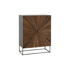 Schrank Holz Eisen Natur Grau | Sela