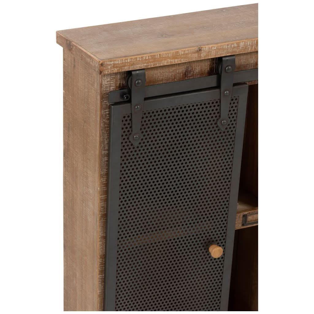 Armoire Murale Compartiments Bois Métal | Garo - Designix Armoire