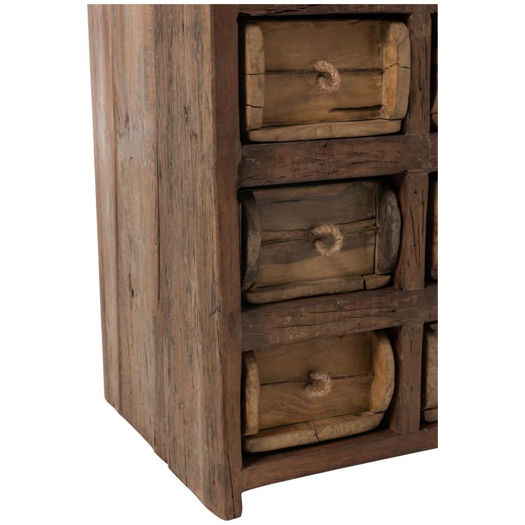 Armoire Tiroirs Bois Recyclé | Orie - Designix Armoire