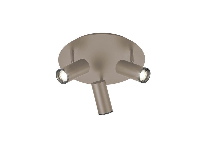 Plafonnier Polo 3 lumières taupe