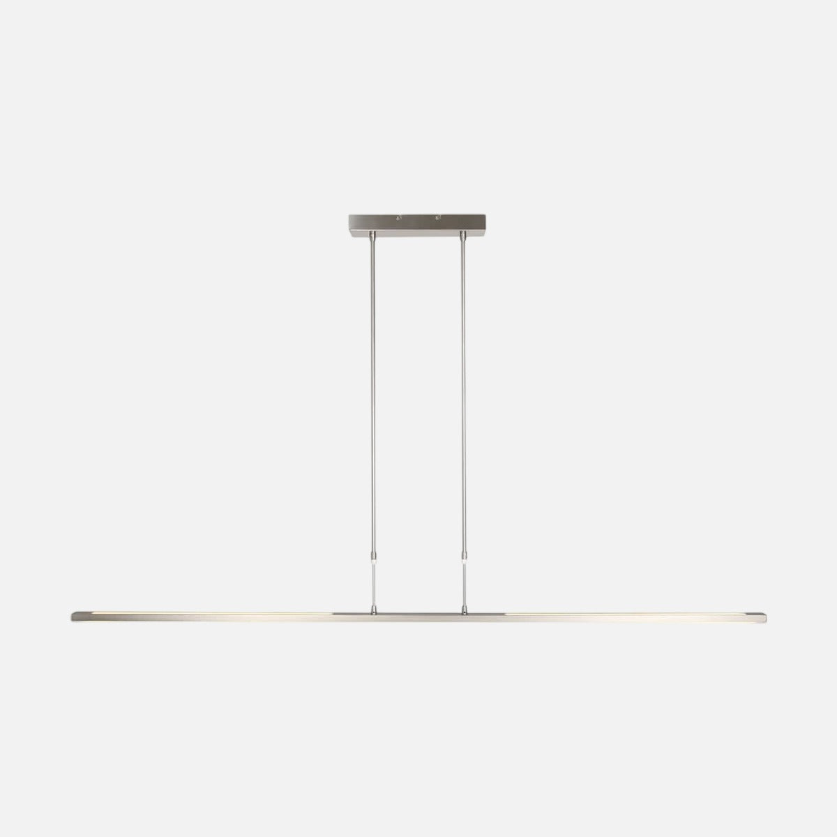 Suspension led moderne barre acier brossé 155 cm dimmable
