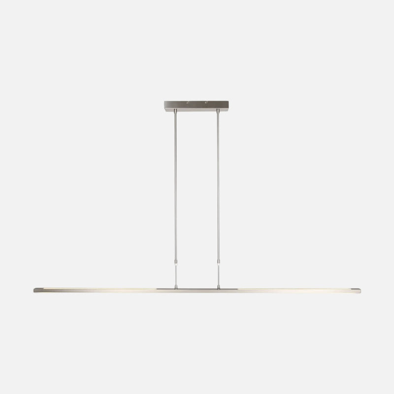 Suspension led moderne acier brossé, barre 155 cm dimmable | Zéléna
