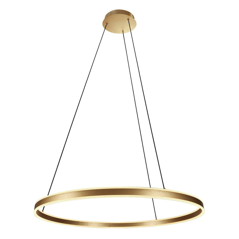 Hängeleuchte Ringlux goldfarben