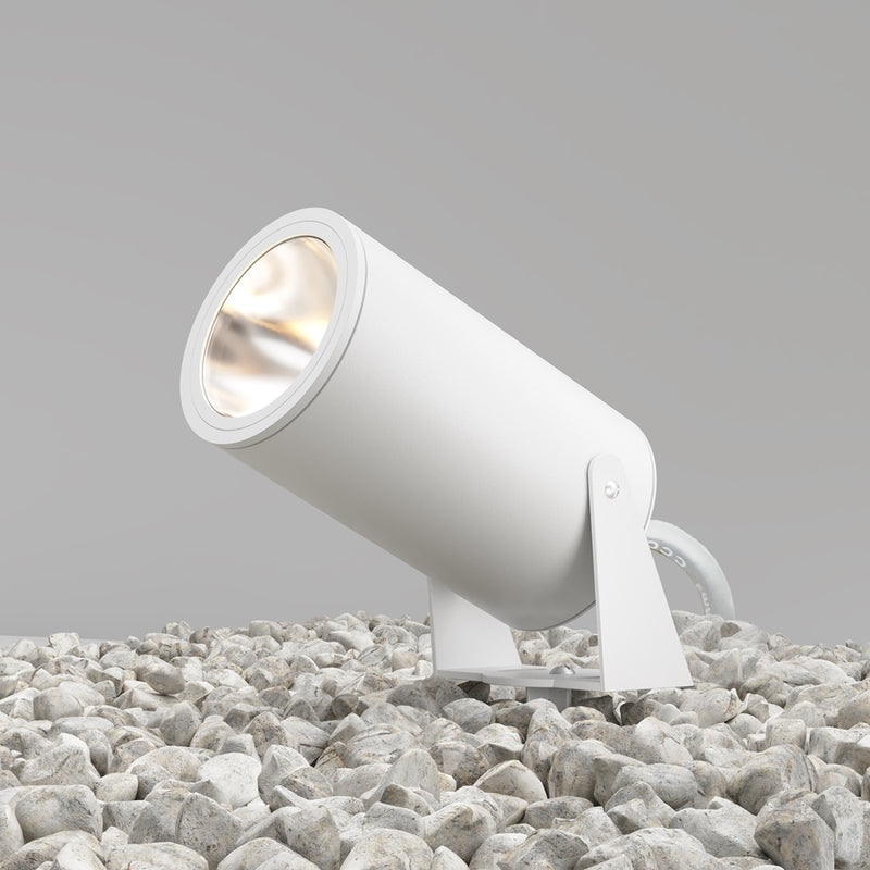 Zeitgenössische weiße LED-Außenleuchte | Orvia