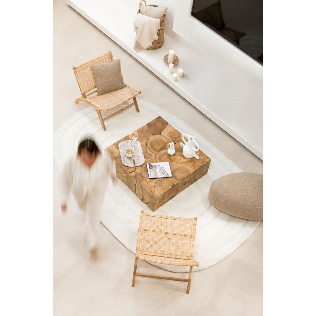 Boîte Puzzle Teck Naturel | Teir - Designix Table Basse