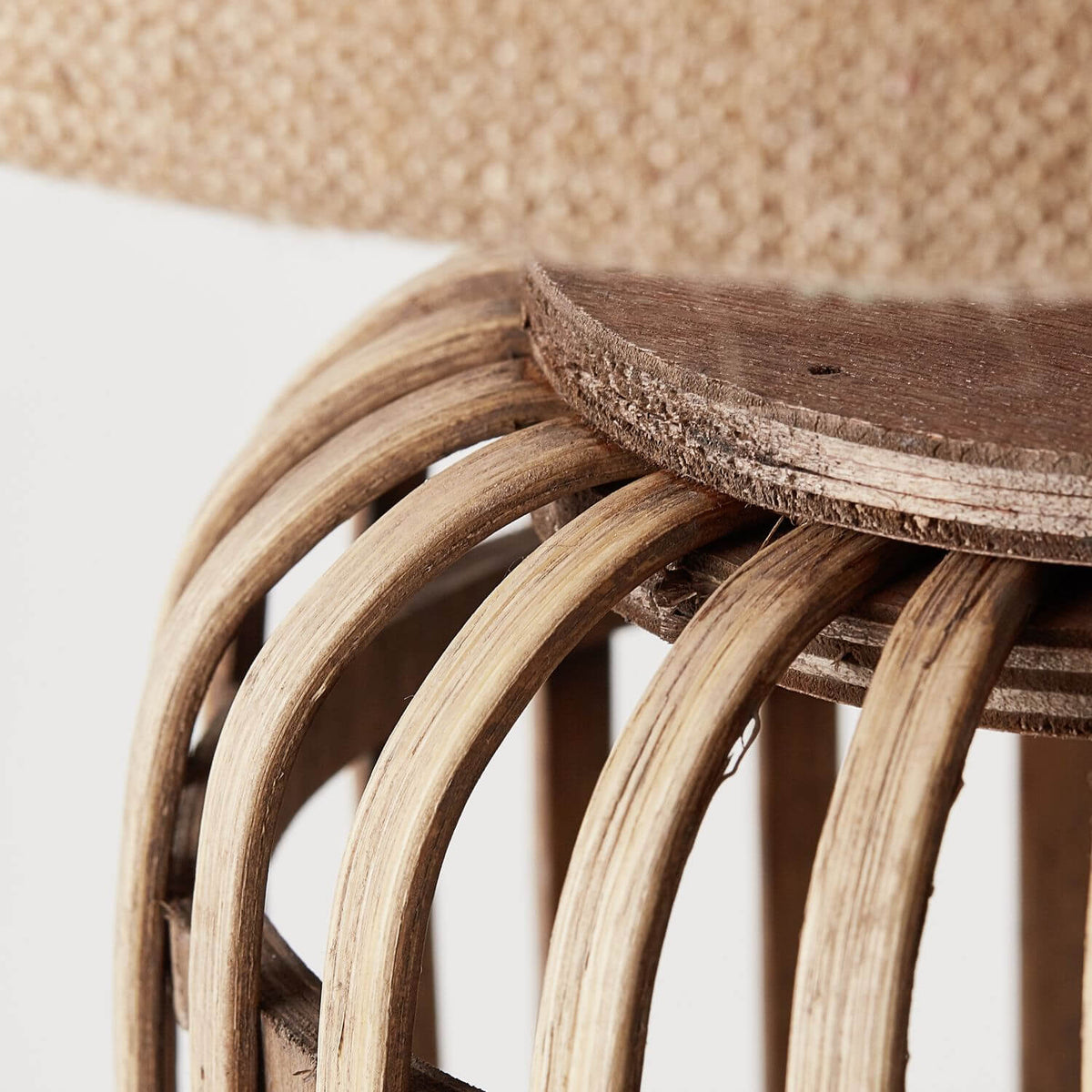 Lampe à poser Woodrow bois, bambou