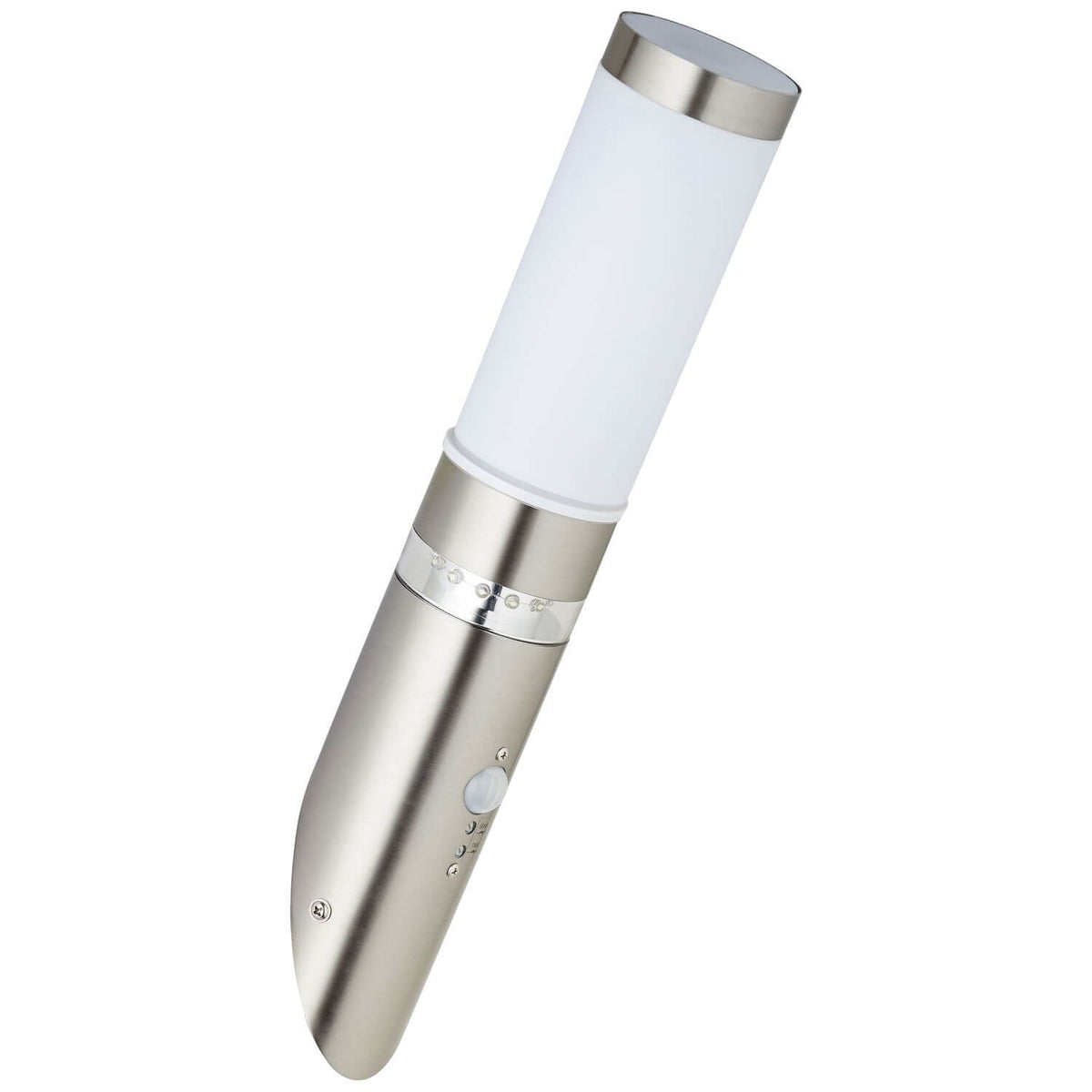 Applique extérieure Bole inox, H 44 cm