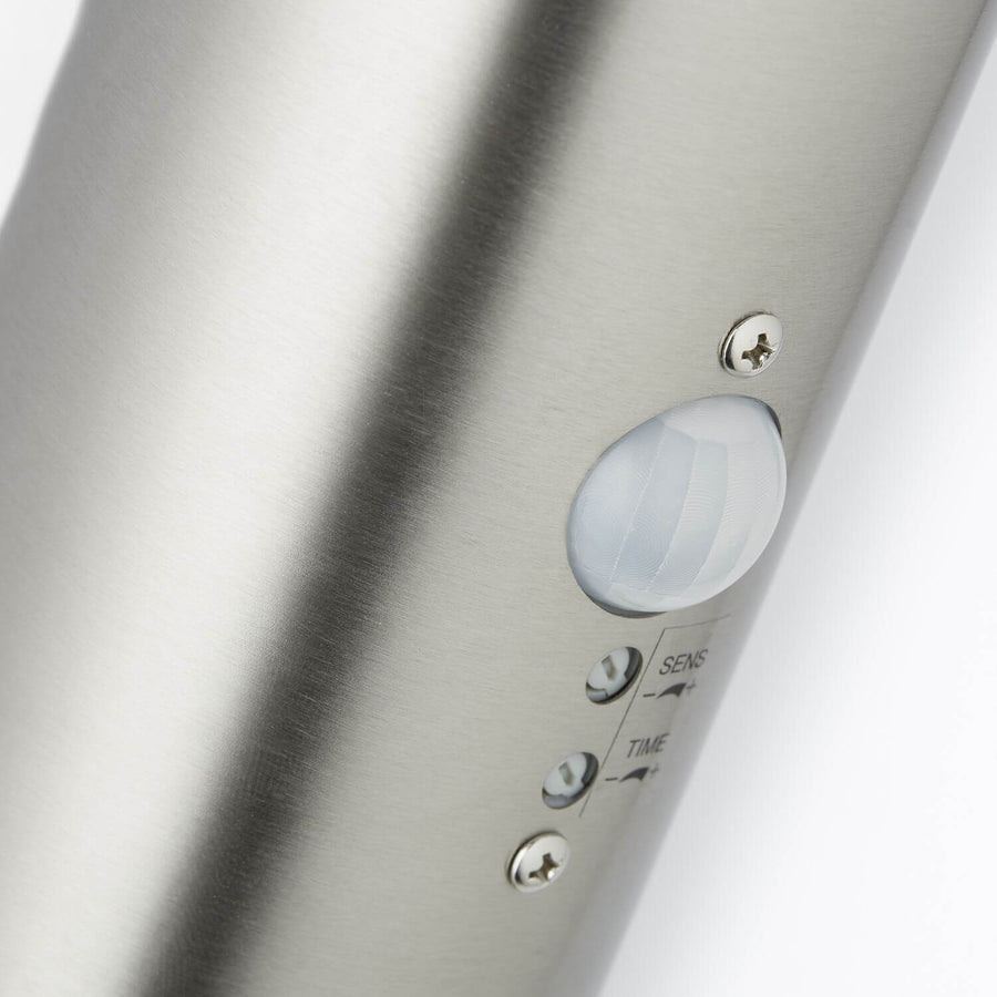 Applique extérieure Bole inox, H 44 cm