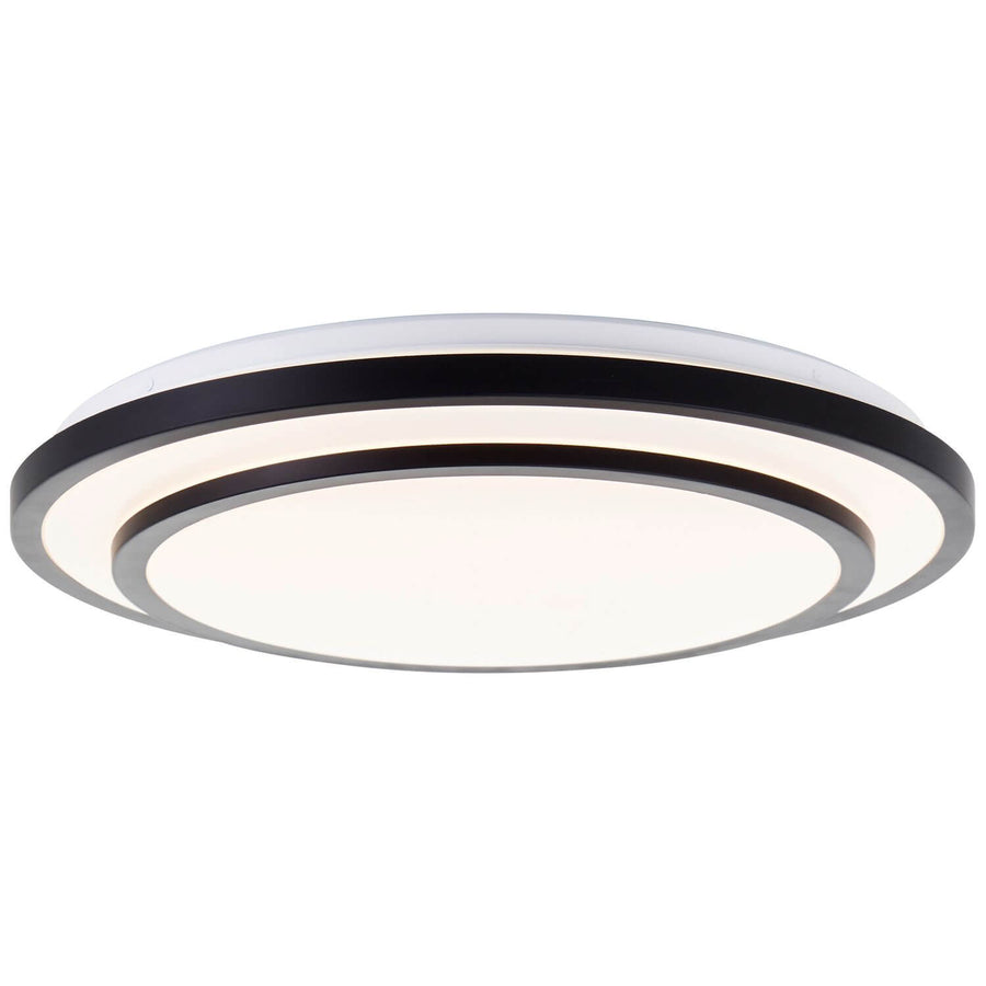 Plafonnier Luciano noir et blanc, Ø 49,5 cm