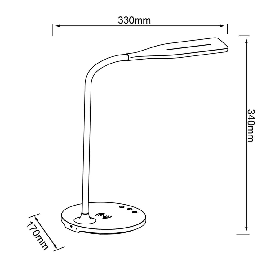 Lampe à poser Joni blanche