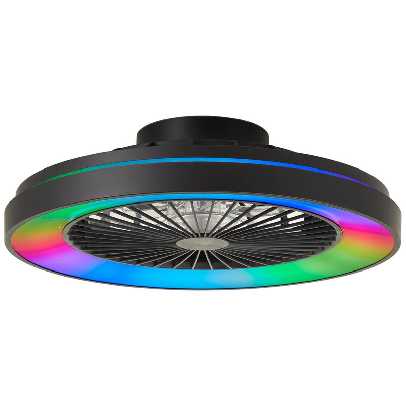 Ventilateur de plafond lumineux Mazzaro noir