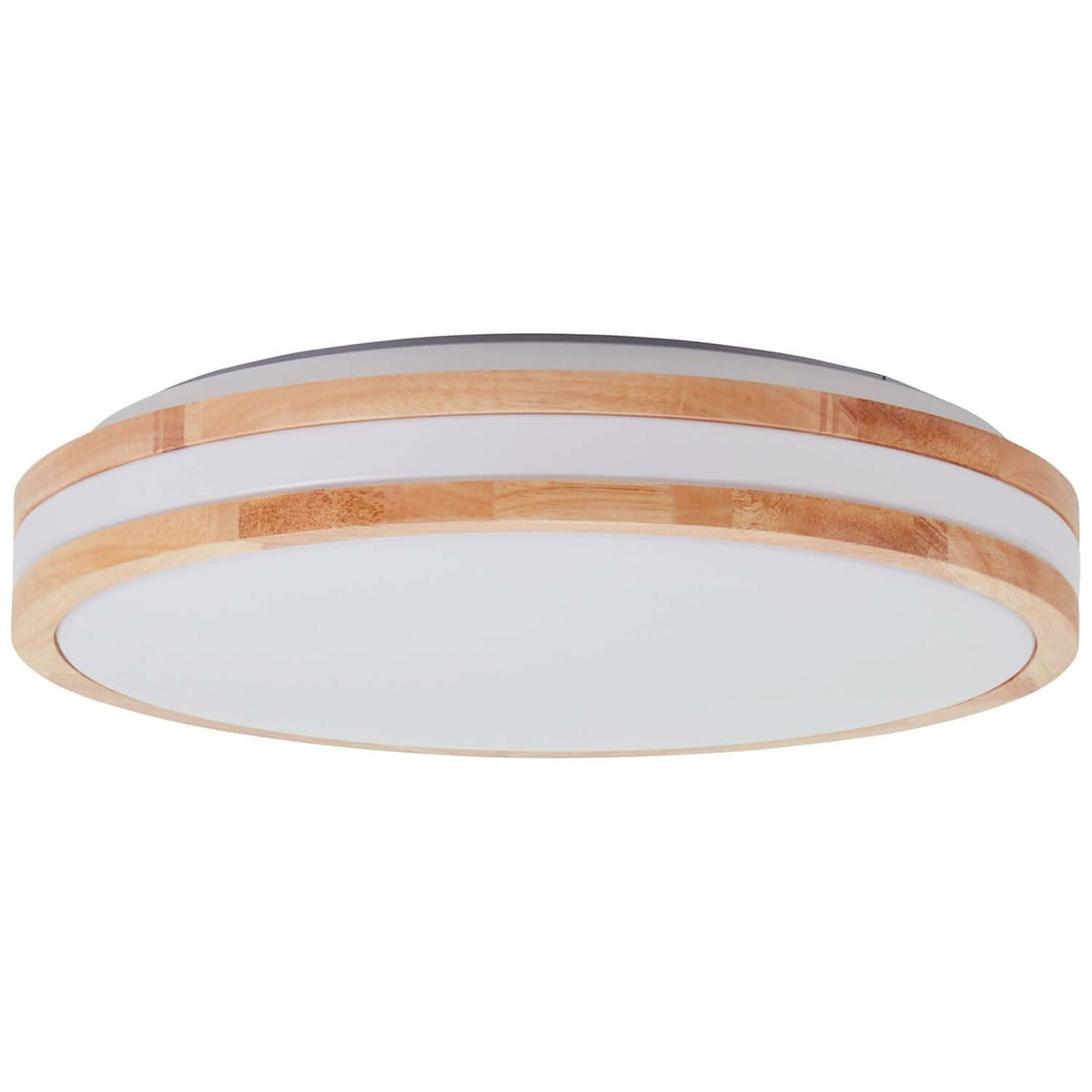 Plafonnier Laskos bois clair et blanc