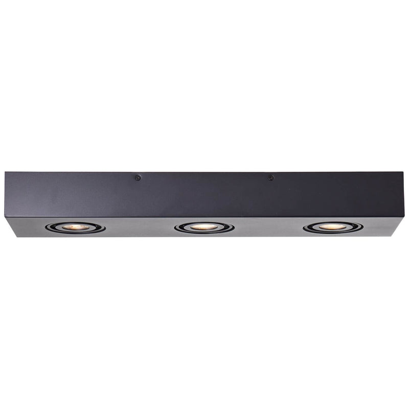 Plafonnier Doro 3 lumières beige et noir