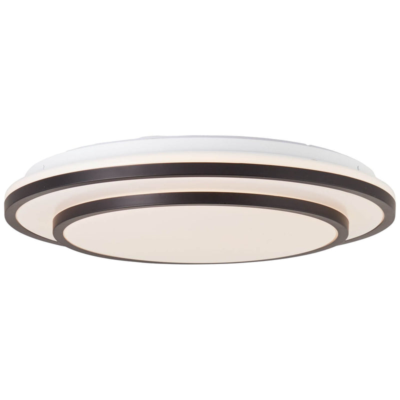 Plafonnier Luciano noir et blanc, Ø 38,5 cm