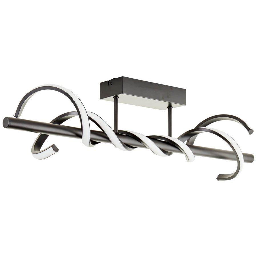 Plafonnier Amalie noir, L 75,5 cm