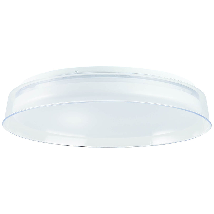 Plafonnier Leanna transparent et blanc