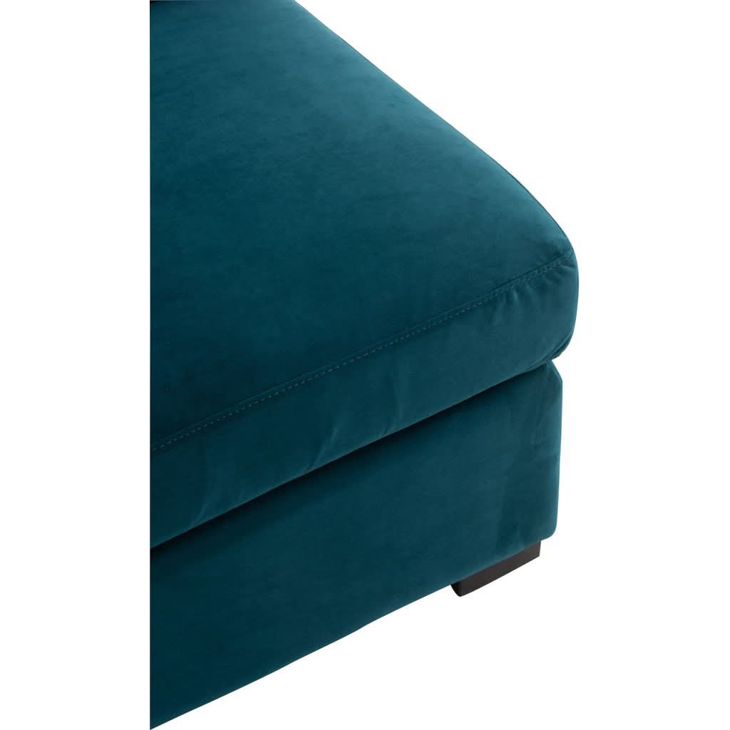 Canapé Angle Velours Bleu | Qira - Designix Canapés