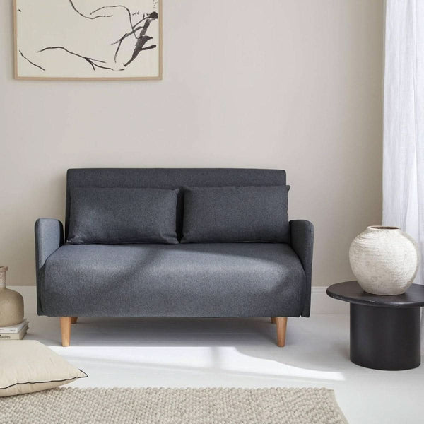2-Sitzer Schlafsofa Grau | Quirk