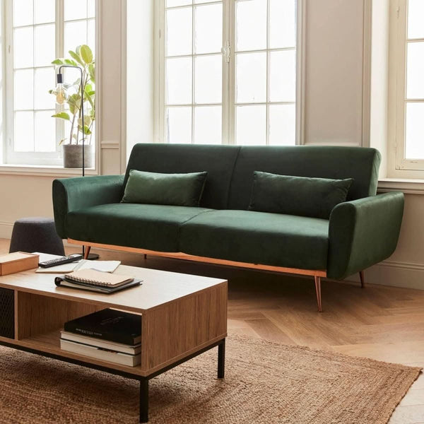 Skandinavisches Schlafsofa aus Samt | Eden