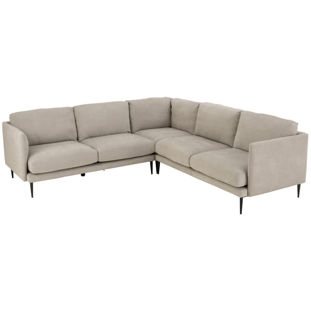 Canapé Gris Textile Partie Gauche | Qilo - Designix Canapés