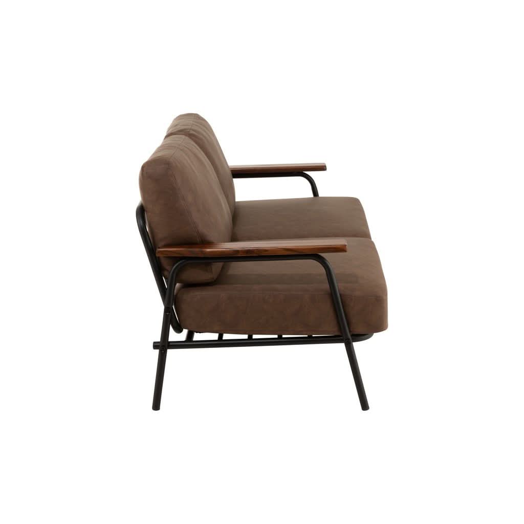 Canapé Métal PU Marron | Xale - Designix Canapés
