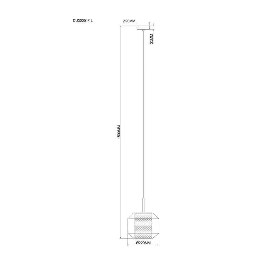 Suspension luminaire | Solix Noire