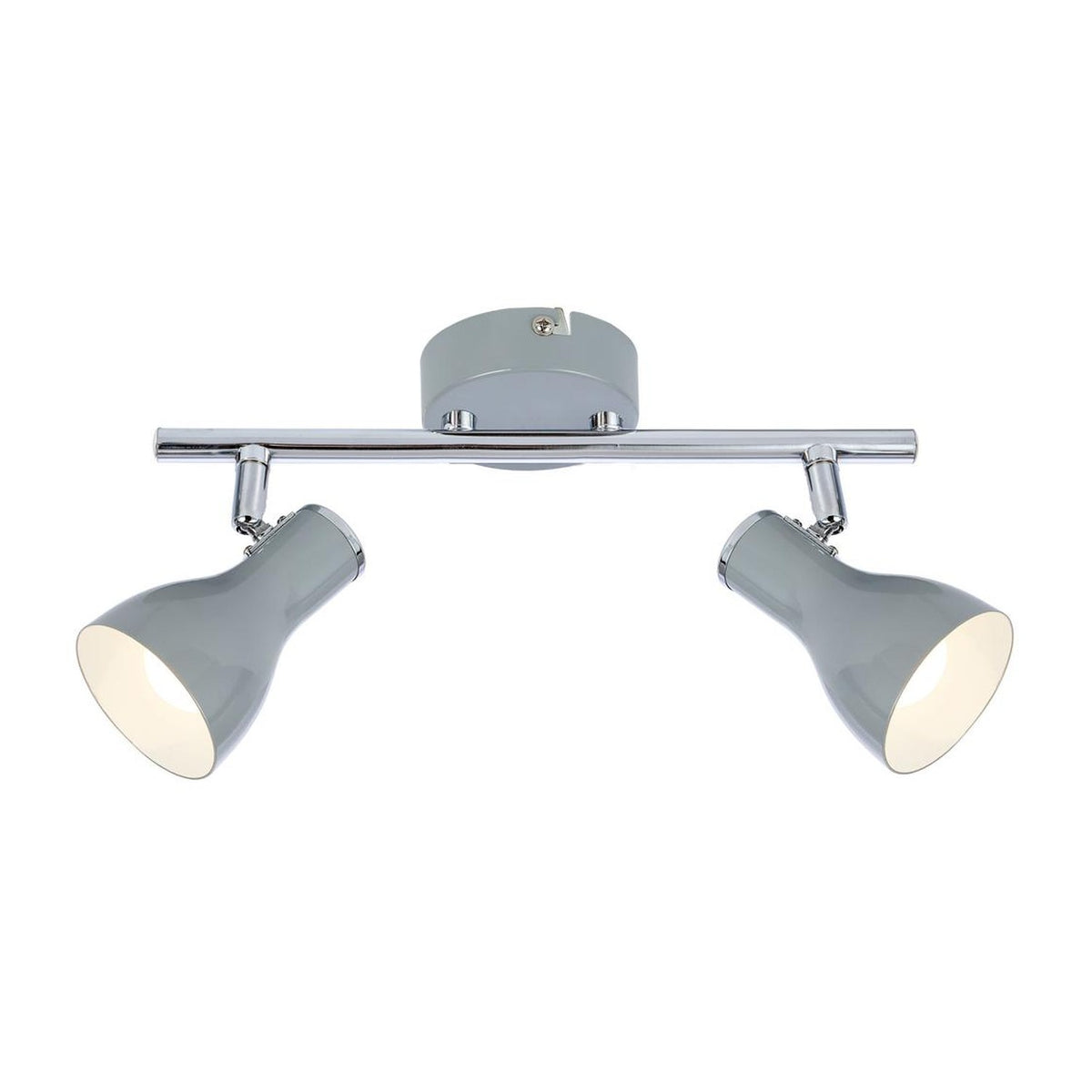 Plafonnier Julie 2 lumières gris