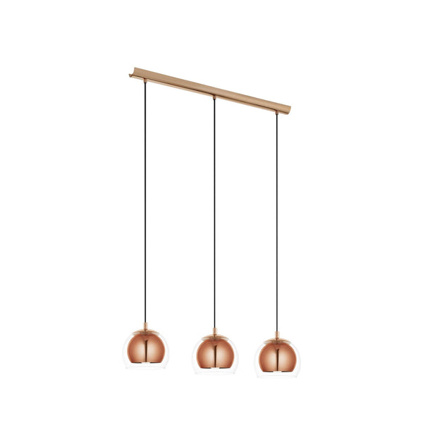 Suspension Rocamar cuivrée et transparente