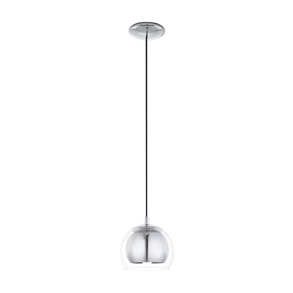 Suspension Rocamar chromée, verre (94592)