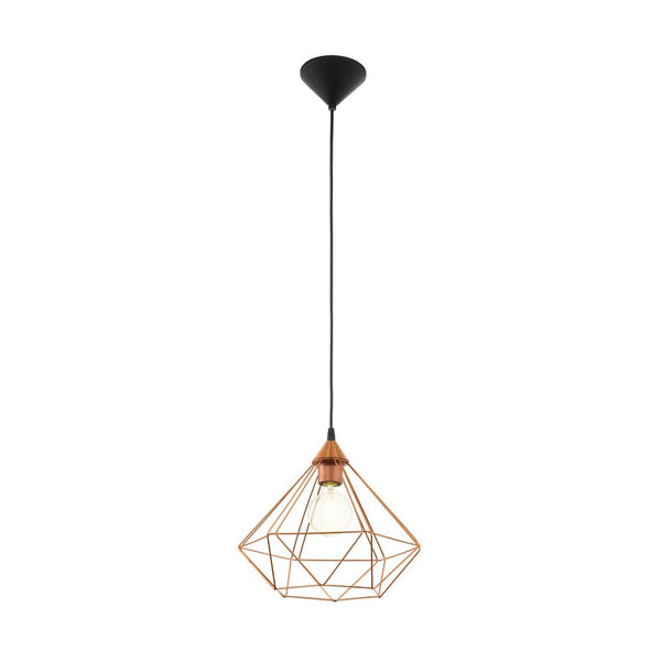 Suspension Tarbes noire et cuivrée (94194)