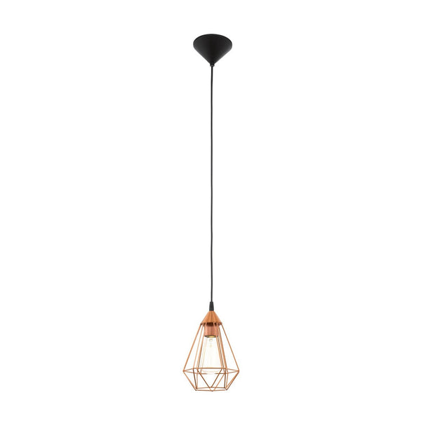 Suspension Tarbes noire et cuivrée (94193)