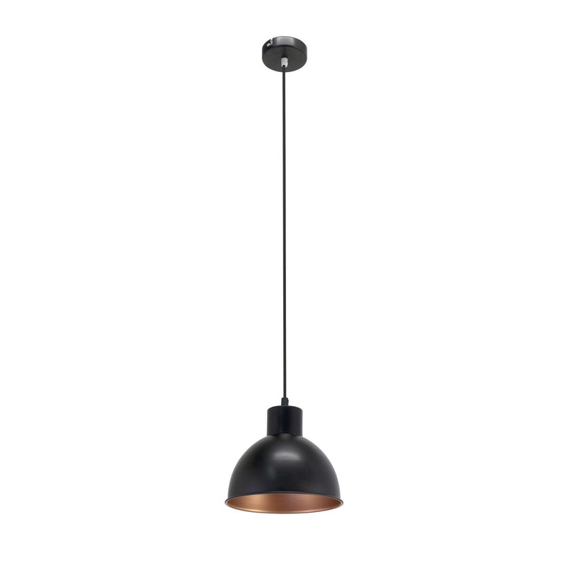 Suspension Truro 1 noire et cuivrée