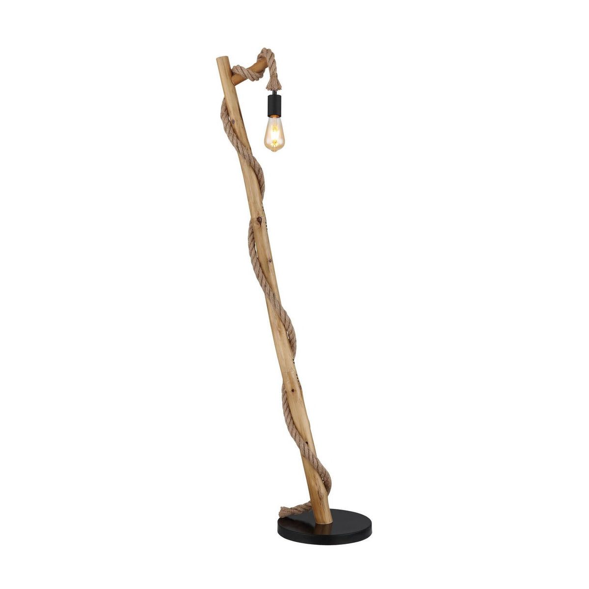 Lampadaire Ulleu noir mat