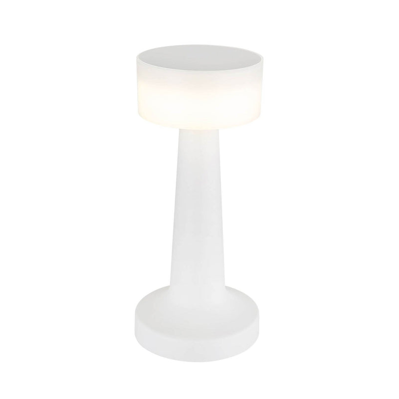 Lampe à poser Angelika blanche mat