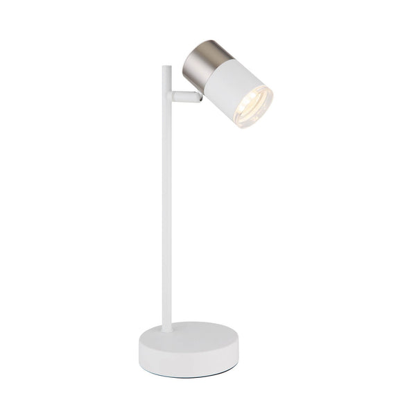 Lampe à poser Brisbon blanche mat
