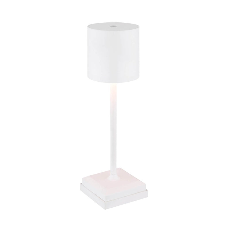 Lampe à poser Dixon blanche mat