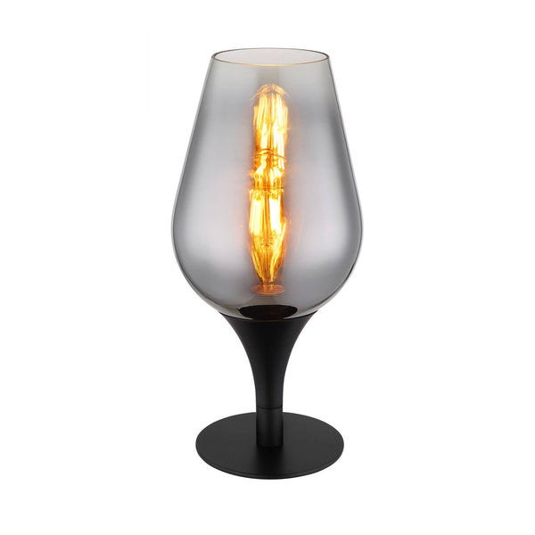 Lampe à poser Lavus noire mat